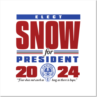 Snow for President 2024 Posters and Art